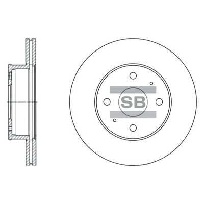 SD1004 Hi-Q Тормозной диск