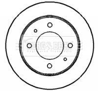 BBD4188 BORG & BECK Тормозной диск