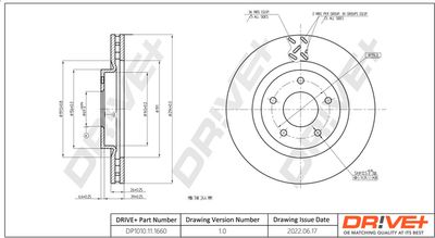 DP1010111660 Dr!ve+ Тормозной диск