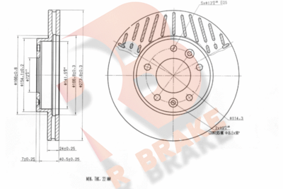 78RBD20018 R BRAKE Тормозной диск