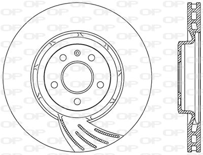 BDR248620 OPEN PARTS Тормозной диск