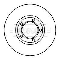 BBD5079 BORG & BECK Тормозной диск