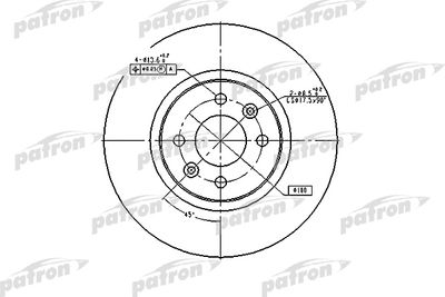 PBD4110 PATRON Тормозной диск