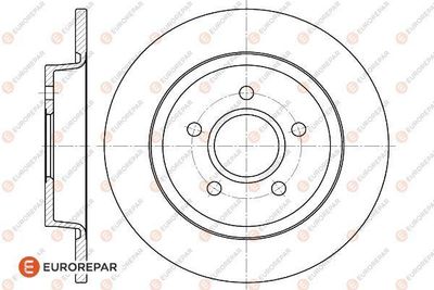 1618869780 EUROREPAR Тормозной диск