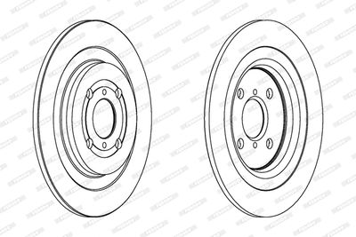 DDF1588 FERODO Тормозной диск