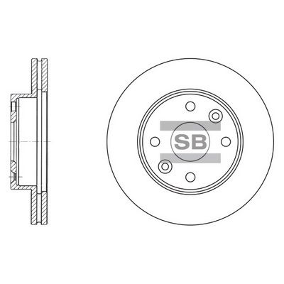 SD2012 Hi-Q Тормозной диск