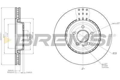 CD7997V BREMSI Тормозной диск