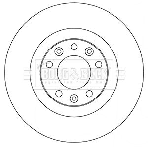 BBD5356 BORG & BECK Тормозной диск