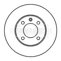 BBD4174 BORG & BECK Тормозной диск