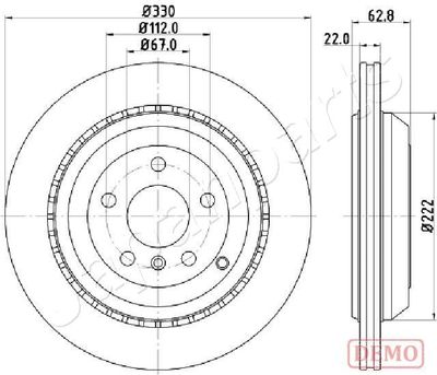 DP0519C JAPANPARTS Тормозной диск