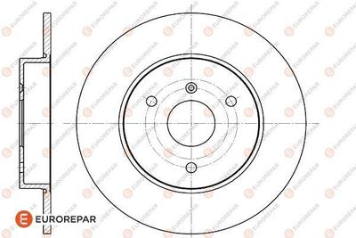 1618876980 EUROREPAR Тормозной диск