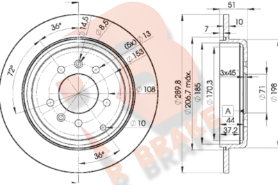 78RBD24686 R BRAKE Тормозной диск