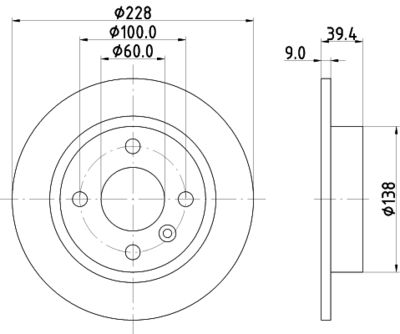 MDC792 MINTEX Тормозной диск