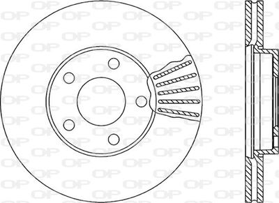 BDR173220 OPEN PARTS Тормозной диск