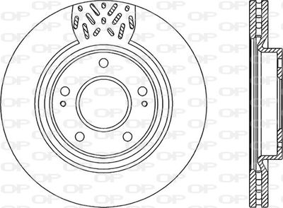 BDA228120 OPEN PARTS Тормозной диск