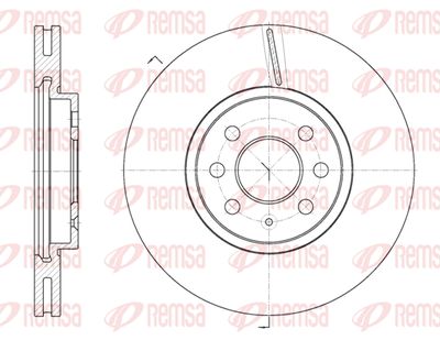 668510 REMSA Тормозной диск