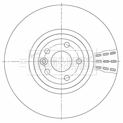 BBD6144S BORG & BECK Тормозной диск