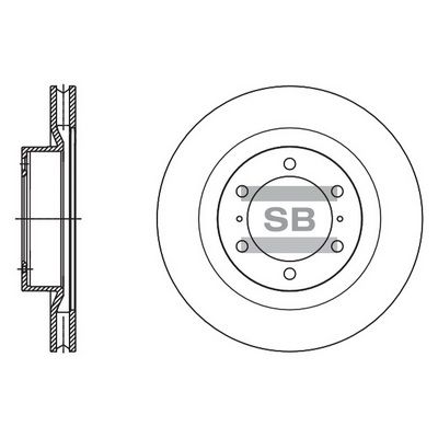 SD4090 Hi-Q Тормозной диск