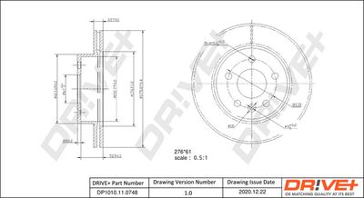 DP1010110748 Dr!ve+ Тормозной диск