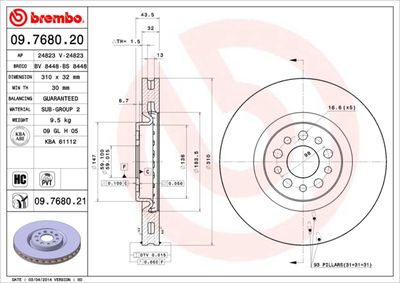 BS8448 BRECO Тормозной диск