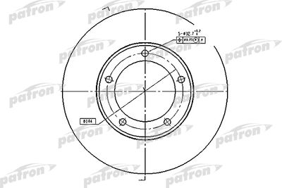 PBD4506 PATRON Тормозной диск