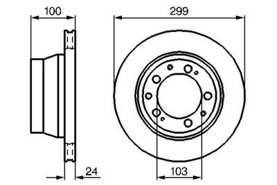 0986478419 BOSCH Тормозной диск