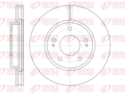 6122910 REMSA Тормозной диск