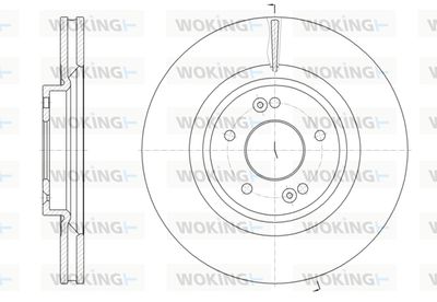 D6182410 WOKING Тормозной диск