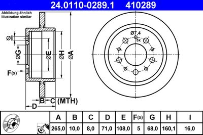 24011002891 ATE Тормозной диск