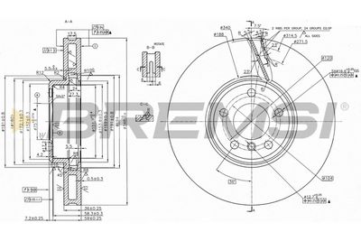 CD8043VRD BREMSI Тормозной диск