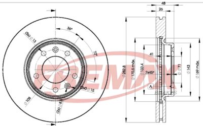 BD4685 FREMAX Тормозной диск