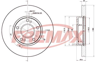 BD8801 FREMAX Тормозной диск