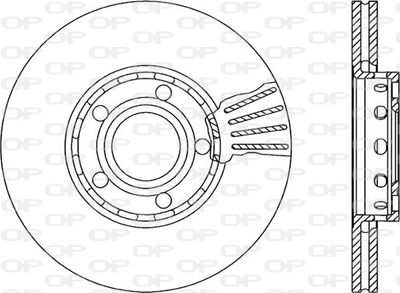 BDA103920 OPEN PARTS Тормозной диск