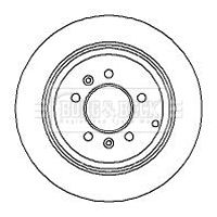 BBD4281 BORG & BECK Тормозной диск