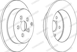 WGR14061 WAGNER Тормозной диск