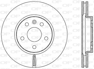 BDR253520 OPEN PARTS Тормозной диск