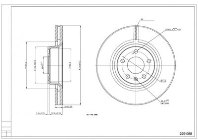229088 HART Тормозной диск