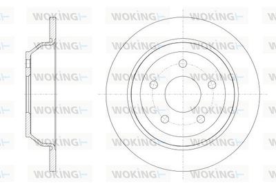 D6253800 WOKING Тормозной диск