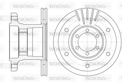 D689410 WOKING Тормозной диск