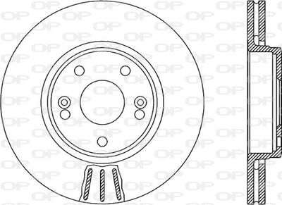 BDR195820 OPEN PARTS Тормозной диск