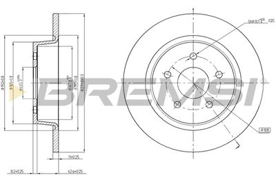 CD8058S BREMSI Тормозной диск