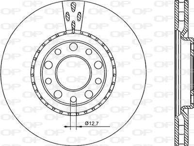 BDR225320 OPEN PARTS Тормозной диск