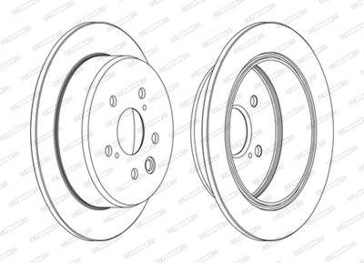 DDF1815C FERODO Тормозной диск