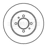 BBD5101 BORG & BECK Тормозной диск