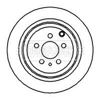 BBD4070 BORG & BECK Тормозной диск