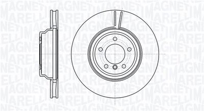 361302040554 MAGNETI MARELLI Тормозной диск