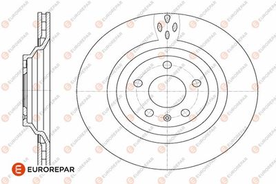 1642770580 EUROREPAR Тормозной диск