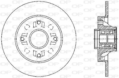 BDA238830 OPEN PARTS Тормозной диск