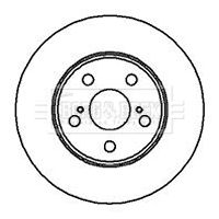 BBD4104 BORG & BECK Тормозной диск