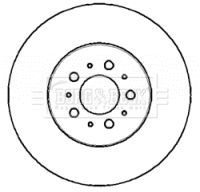 BBD5761S BORG & BECK Тормозной диск
